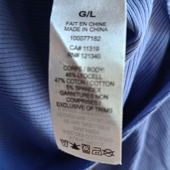 L💜Dynamite Mock Neck Long Sleeves Ribbed Top in Violet / Lavender - Picture 11 of 13